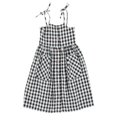 vestido checkered black white piupiuchick la petite boutique santiago
